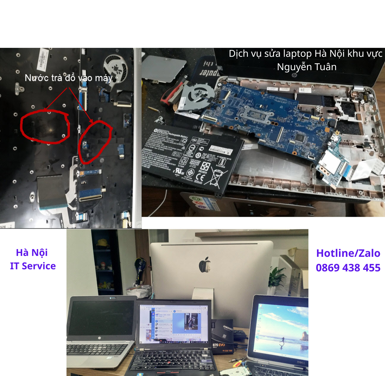 Dịch vụ sửa laptop Hà Nội khu vực Nguyễn Tuân